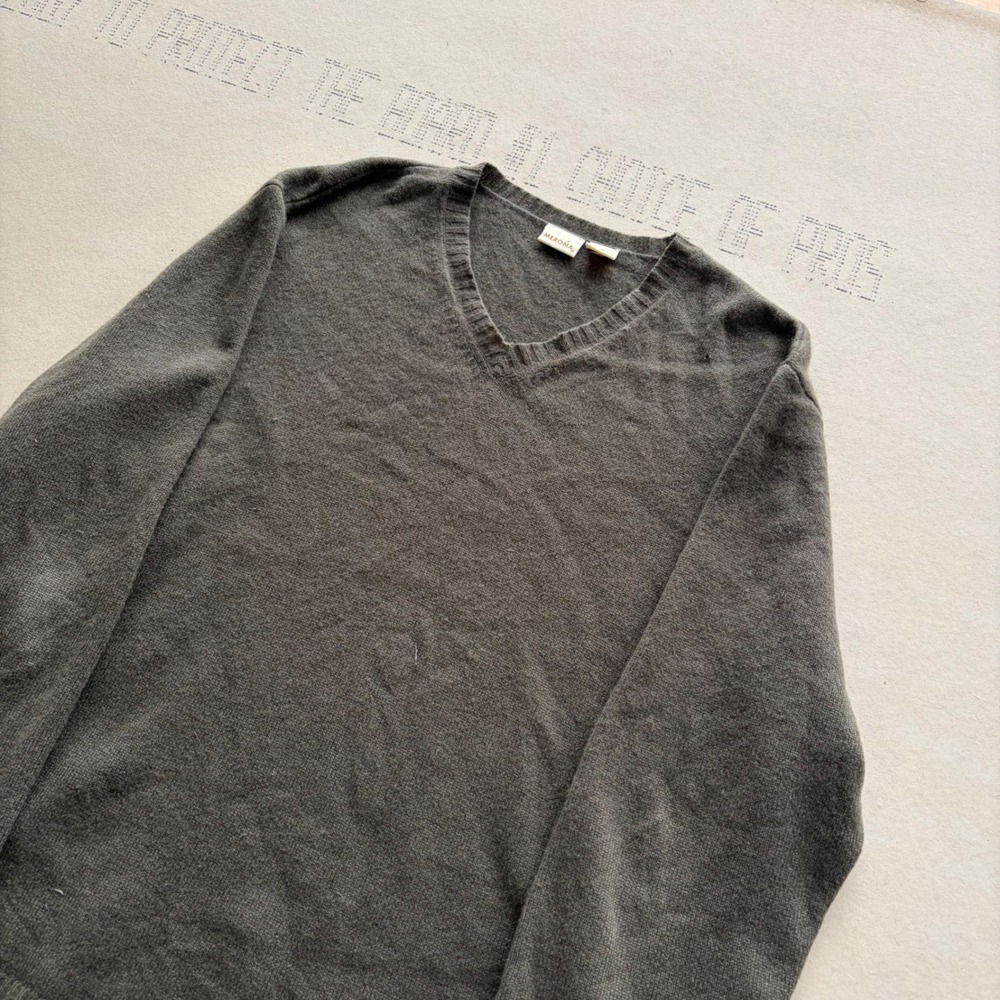 Vintage Early 2000s Olive green Merona Cashmere Sweater